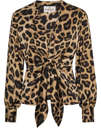Karmamia Copenhagen - Blair Bluse - Hammered Leopard